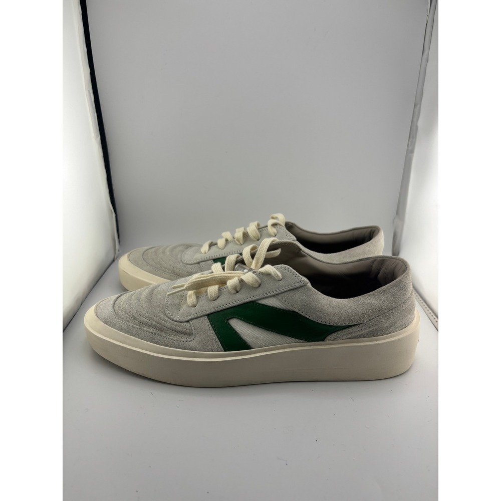 Fear of God Skate Low Suede Sneakers Grey Green Mens Size 42 Made in Italy
